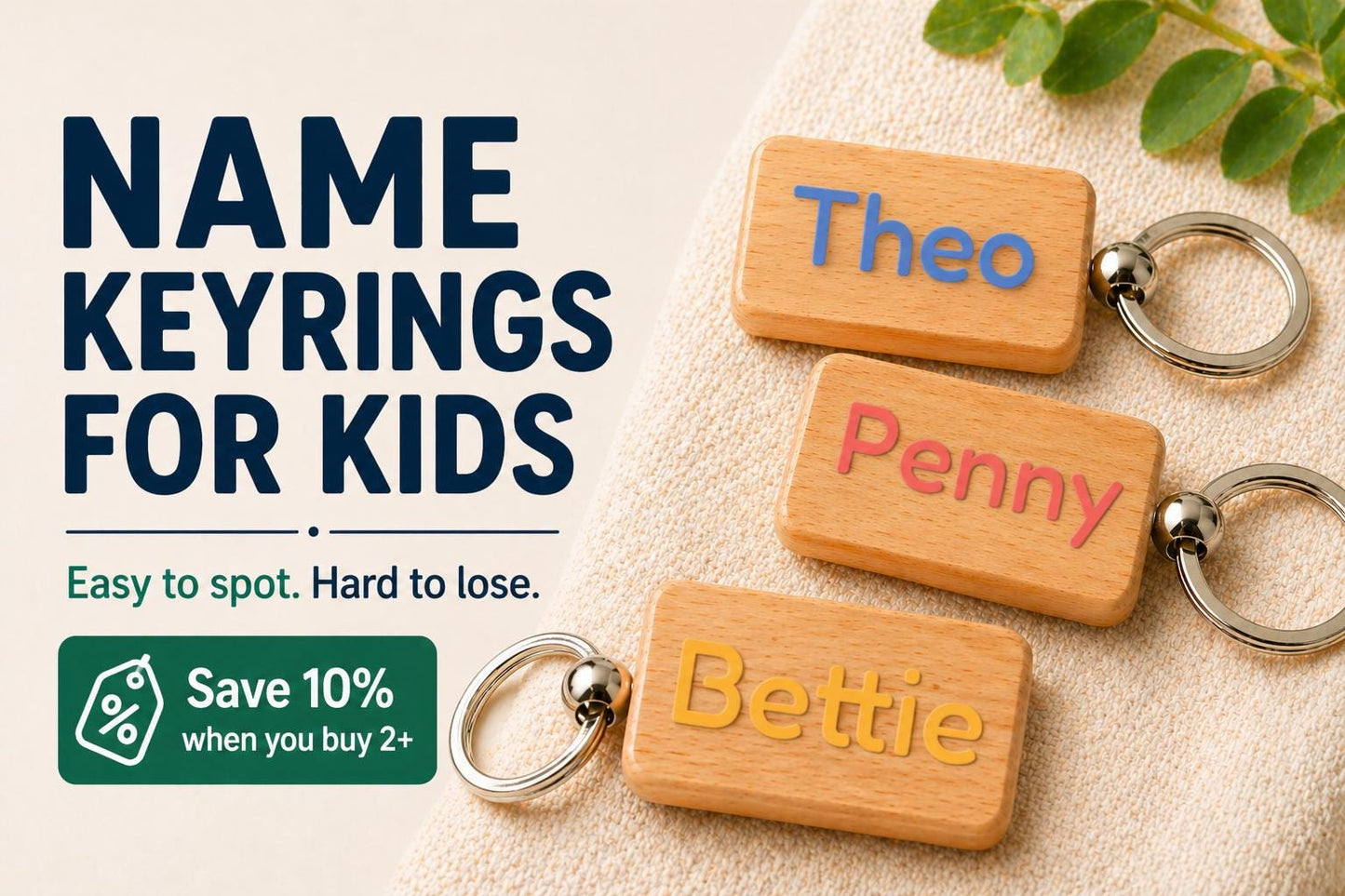 Personalised Kids Name Keyring - product image 2