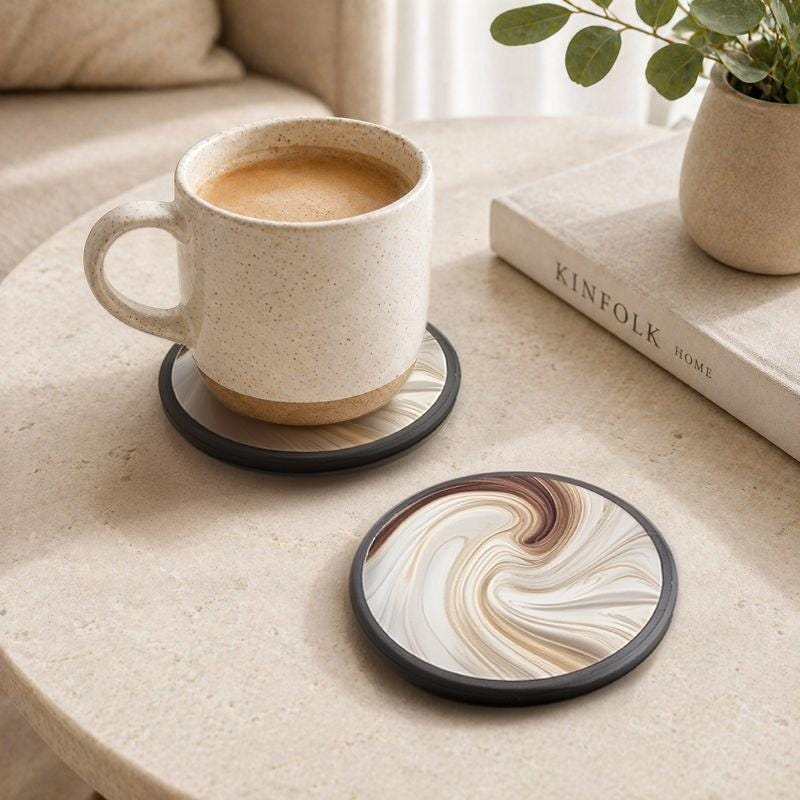 Marble Effect Slate Coaster - product image 3