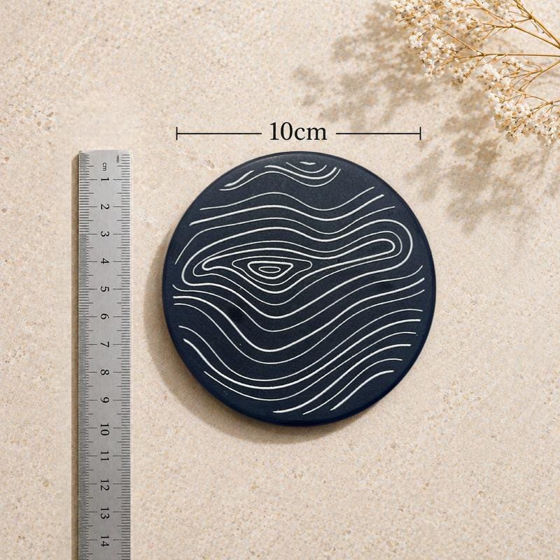 Minimal Neutral Slate Coaster - product image 4
