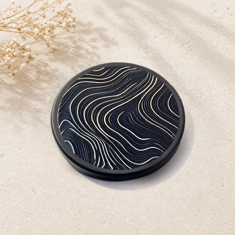 Topographic Slate Coaster - product image 1