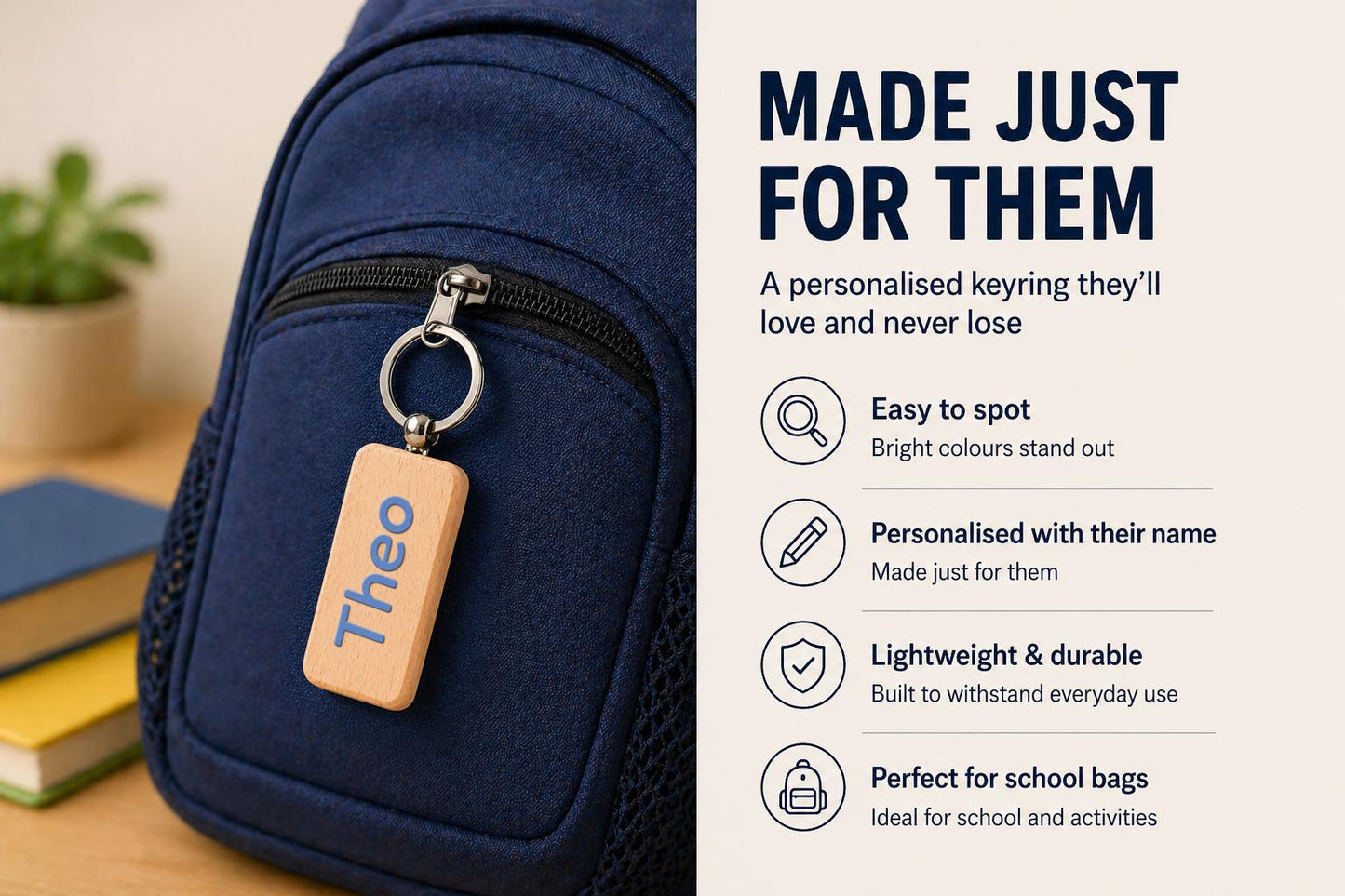 Personalised Kids Name Keyring - product image 6