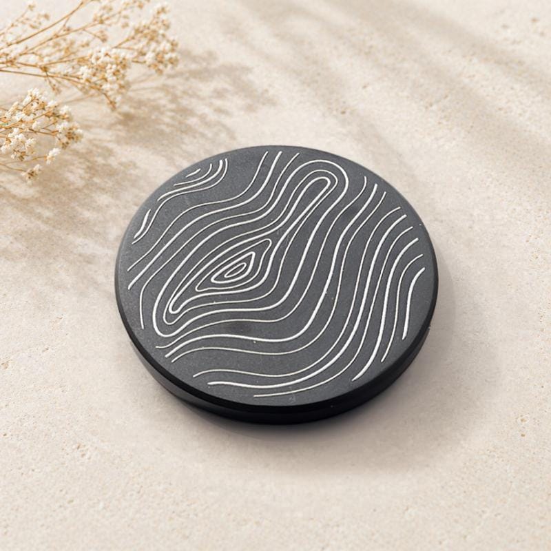 Minimal Neutral Slate Coaster - product image 1