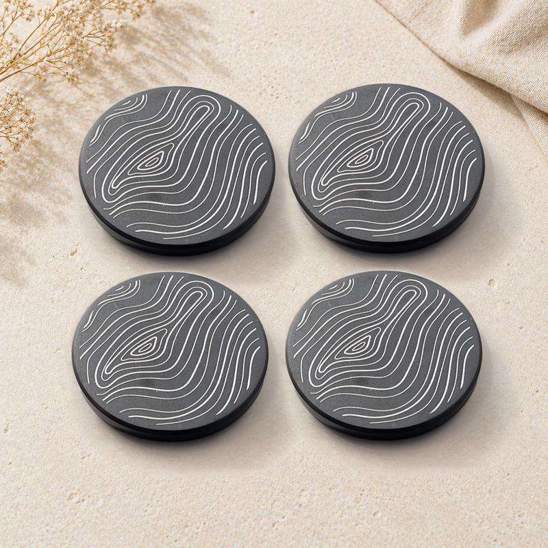 Minimal Neutral Slate Coaster - product image 2