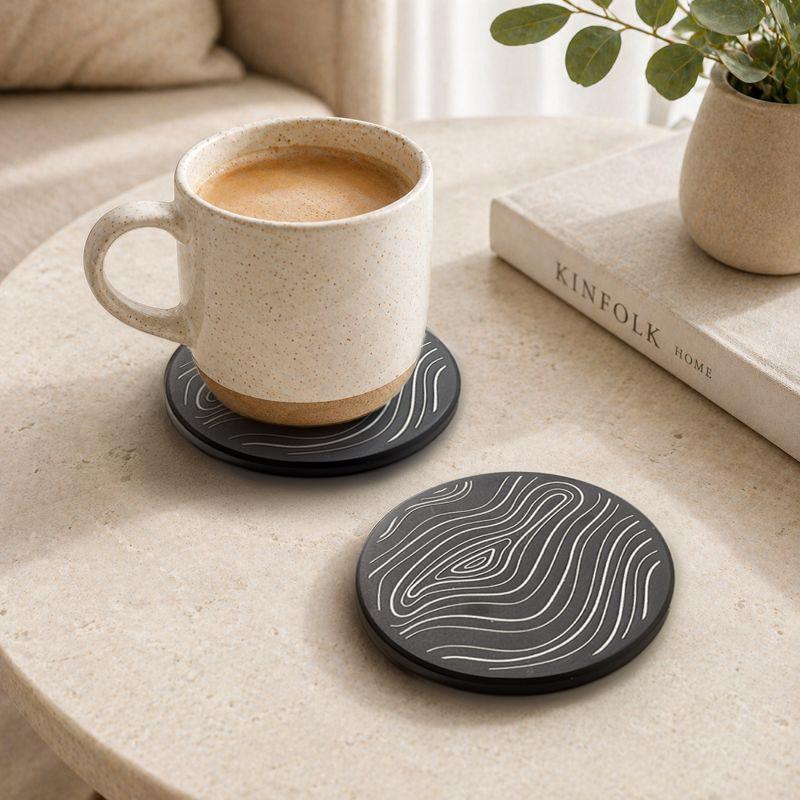 Minimal Neutral Slate Coaster - product image 3