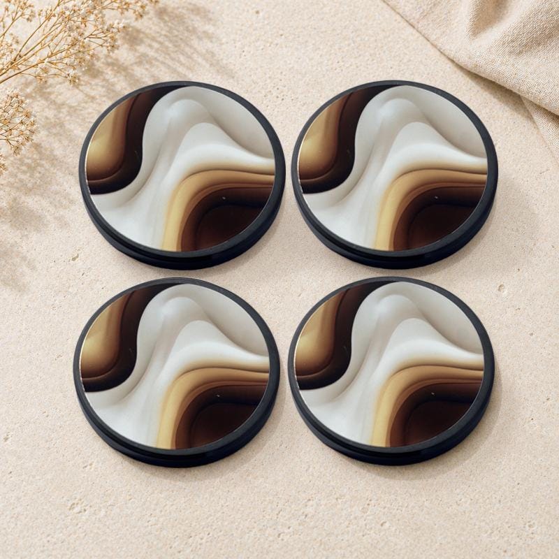 Abstract Coffee Slate Coaster - product image 2