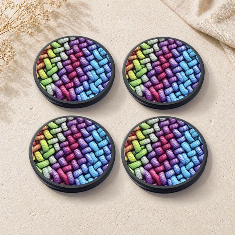 Colourful Woven Slate Coaster - product image 2