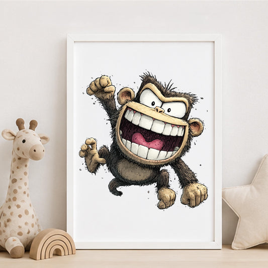 Monkey Nursery Print - product image 1