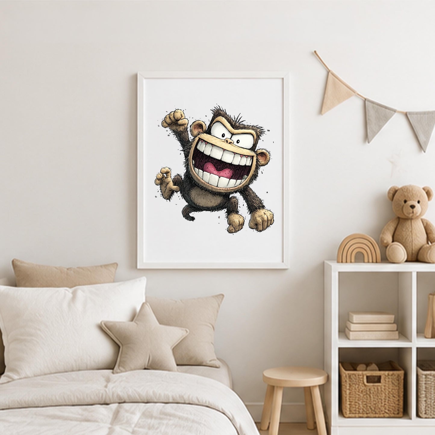 Monkey Nursery Print - product image 3