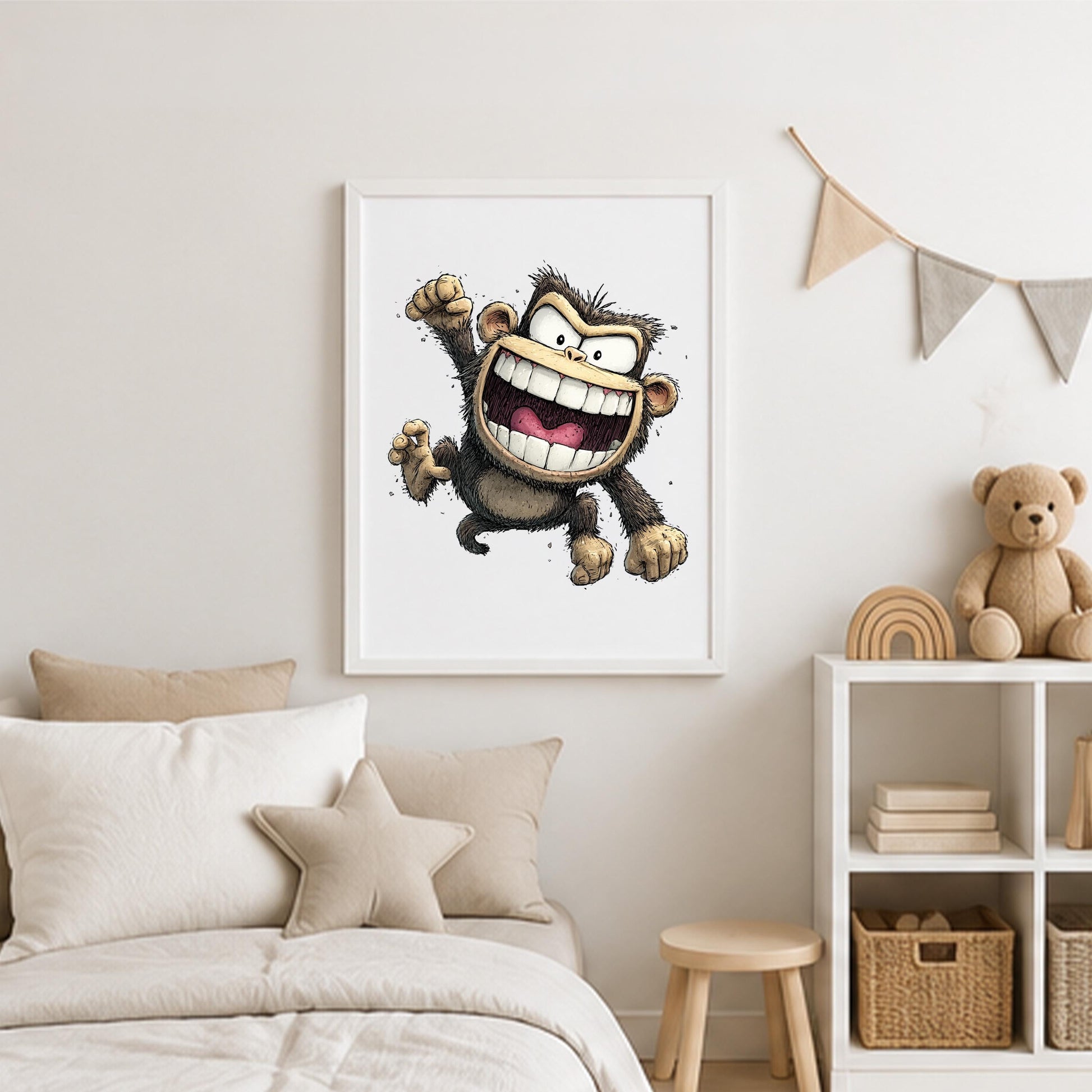 Monkey Nursery Print - product image 3