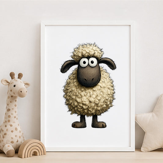 Sheep Nursery Print - product image 1