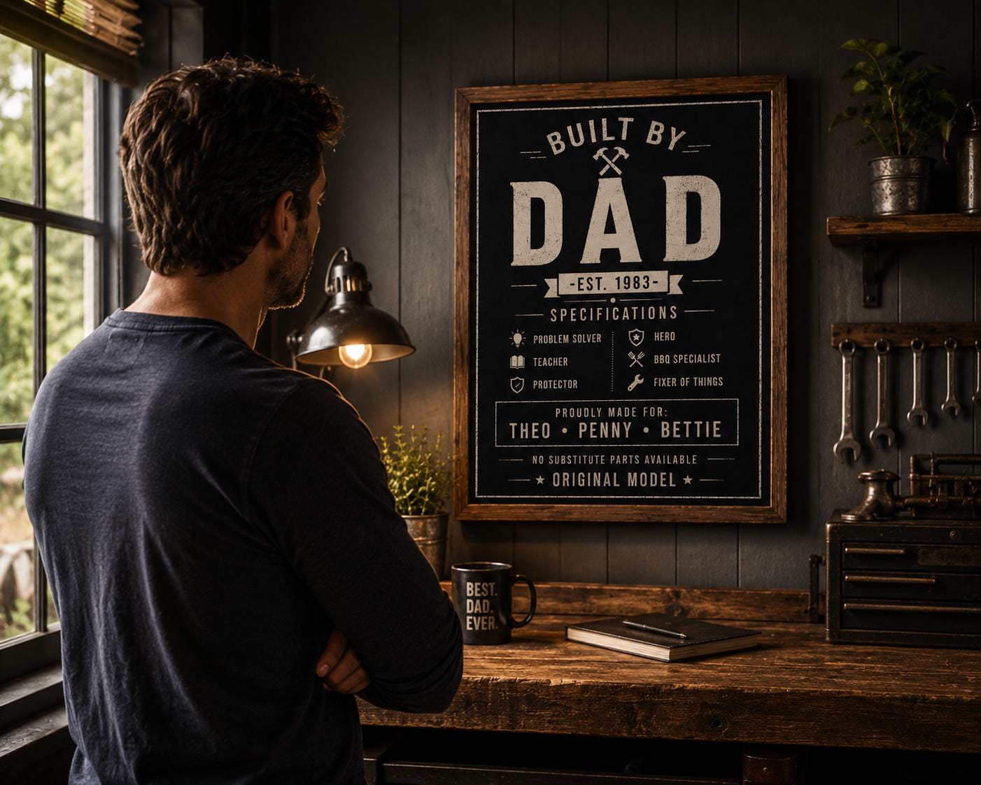 Personalised Built By Dad Poster - product image 8